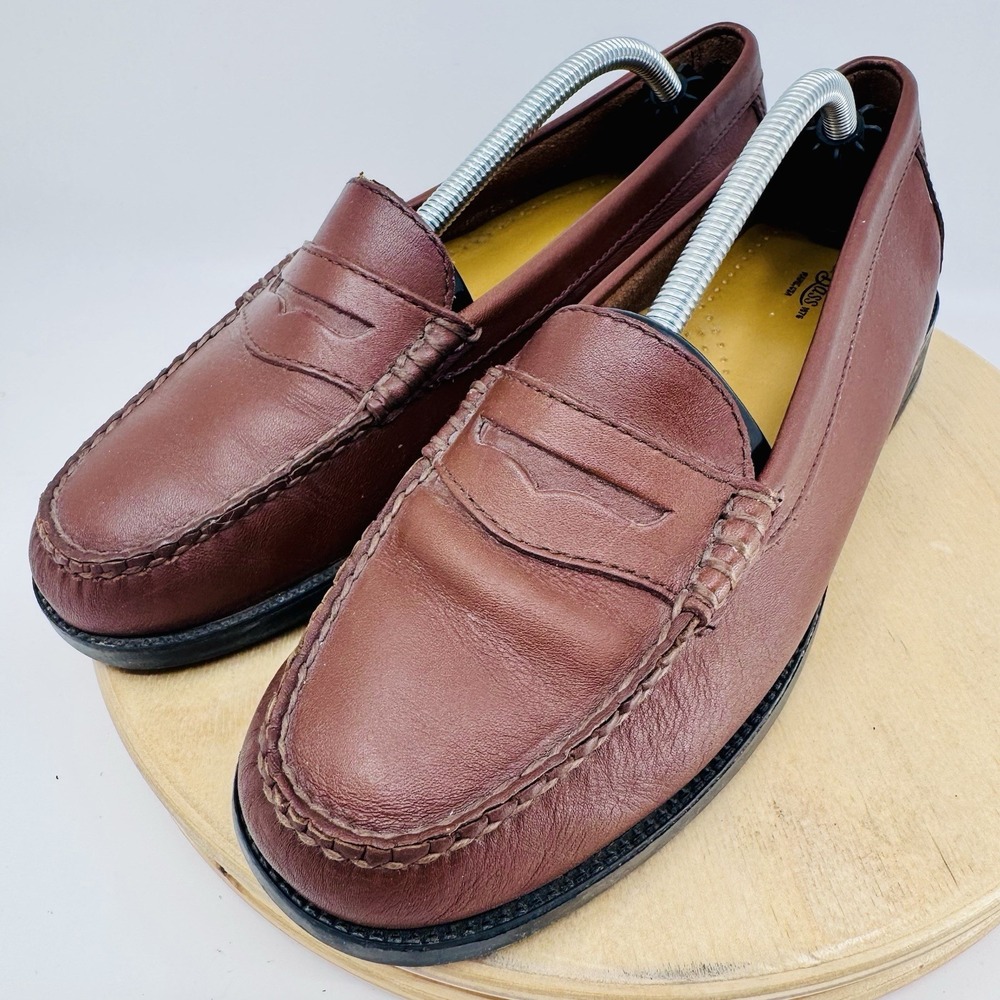 GH Bass & Co Weejuns Kathleen Penny Loafers Flats Shoes Women's 8 Wide brown